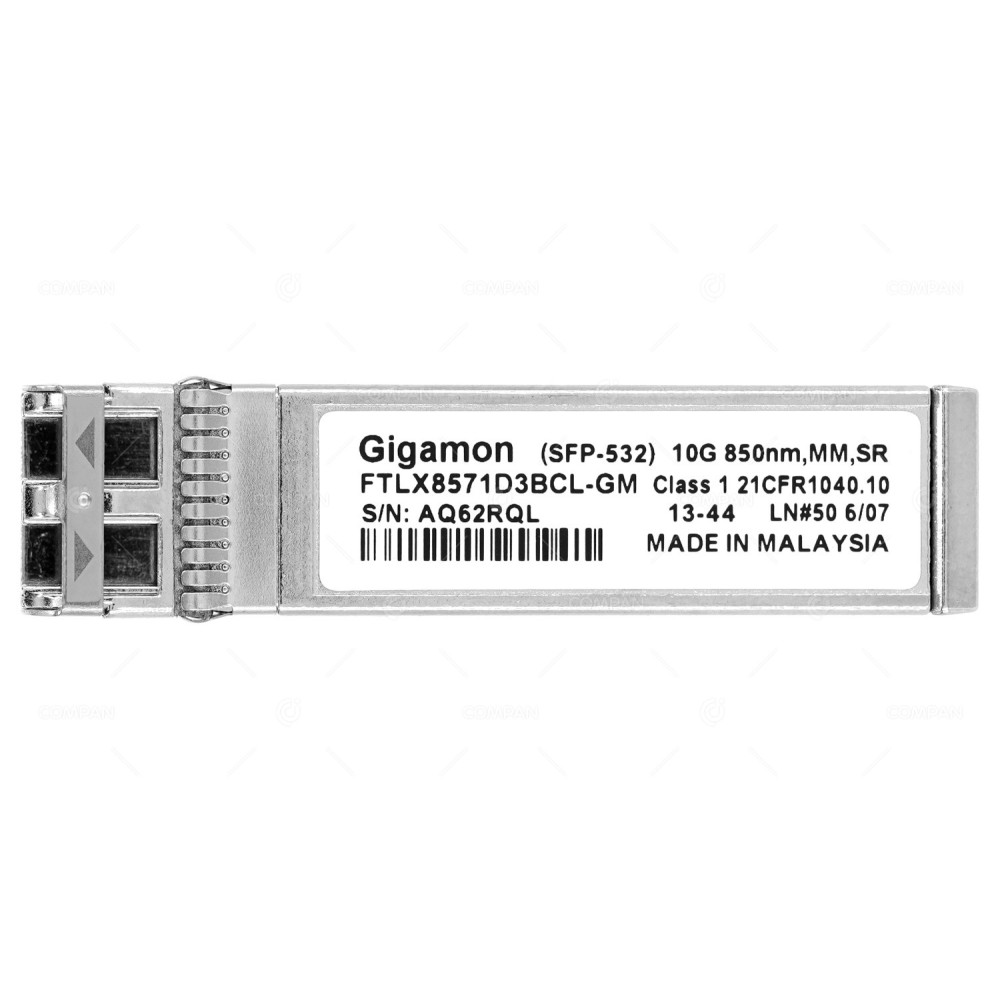 FTLX8571D3BCL-GM  GIGAMON OPTICAL TRANSCEIVER MODULE 10G SFP+ LC MMF 850NM 300M